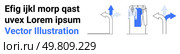 Three blue arrows indicating different directions, accompanied by a hanging sign with text placeholders. Ideal for marketing, navigation, directions, presentation slides, wayfinding concepts. Navigation Signs and Directions with Lorem Ipsum Text for Marketing Presentations. Стоковая иллюстрация, агентство Ingram Publishing / Фотобанк Лори