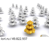 abstract christmas tree. 3D firtree. Стоковое фото, агентство Ingram Publishing / Фотобанк Лори