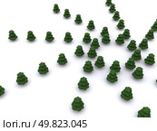 abstract christmas tree. 3D firtree. Стоковое фото, агентство Ingram Publishing / Фотобанк Лори