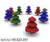 abstract christmas tree. 3D firtree. Стоковое фото, агентство Ingram Publishing / Фотобанк Лори