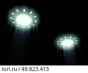 flying UFO. 3D. Стоковое фото, агентство Ingram Publishing / Фотобанк Лори