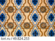 Traditional Portuguese azulejos, painted ceramic tilework. Стоковое фото, агентство Ingram Publishing / Фотобанк Лори