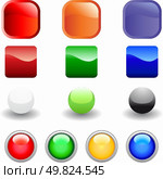 Set of glossy vector internet buttons for web design use. Стоковая иллюстрация, агентство Ingram Publishing / Фотобанк Лори