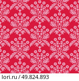 Damask seamless background for yours design use. For easy making seamless pattern just drag all group into swatches bar, and use it for filling any contours. Стоковая иллюстрация, агентство Ingram Publishing / Фотобанк Лори