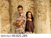 beautiful young couple. different senses. Стоковое фото, агентство Ingram Publishing / Фотобанк Лори