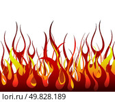 Inferno fire vector background for design use. Стоковая иллюстрация, агентство Ingram Publishing / Фотобанк Лори