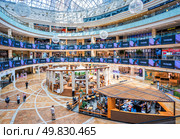Ресторан Soho Dolce под куполом Афимолл-Сити , Москва-Сити, Москва. Редакционное фото, фотограф Baturina Yuliya / Фотобанк Лори