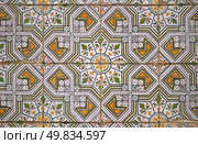 Old typical portuguese tiles called azulejos taken from the external walls of an old house in Lisbon. Стоковое фото, агентство Ingram Publishing / Фотобанк Лори