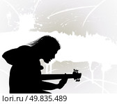 Rock group guitarist. Vector illustration for design use. Стоковая иллюстрация, агентство Ingram Publishing / Фотобанк Лори