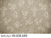 Vintage book cover with white flowers design. Стоковое фото, агентство Ingram Publishing / Фотобанк Лори