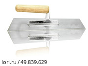 german style lute trowel with its reflection. Стоковое фото, агентство Ingram Publishing / Фотобанк Лори