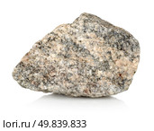 Granite stone isolated on a white background. Стоковое фото, агентство Ingram Publishing / Фотобанк Лори