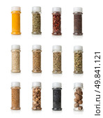 Collage of spices isolated on white background. Стоковое фото, агентство Ingram Publishing / Фотобанк Лори