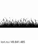 Summer meadow background. EPS 10 vector illustration without transparency and meshes. Стоковая иллюстрация, агентство Ingram Publishing / Фотобанк Лори