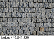 Cobbled pavement pattern made of granite cubes. Стоковое фото, агентство Ingram Publishing / Фотобанк Лори