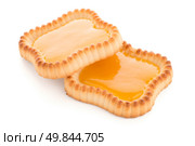 Lime jam tartlets isolated on white background. Стоковое фото, агентство Ingram Publishing / Фотобанк Лори