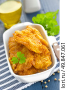 Fried fish in a batter. Стоковое фото, агентство Ingram Publishing / Фотобанк Лори