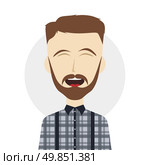male laughing funny hilarious cartoon character vector illustration. funny laughing guy. Стоковая иллюстрация, агентство Ingram Publishing / Фотобанк Лори