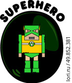 editable super cartoon hero character vector graphic art design illustration. super cartoon hero character. Стоковая иллюстрация, агентство Ingram Publishing / Фотобанк Лори