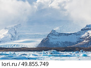 Vatnajokull Glacier Jokulsarlon lagoon Iceland. Стоковое фото, агентство Ingram Publishing / Фотобанк Лори