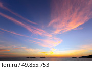 Beautiful Sea Sunset at Kota Kinabalu Sabah Malaysia. Стоковое фото, агентство Ingram Publishing / Фотобанк Лори