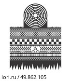 native american pattern vector graphic art illustration. Стоковая иллюстрация, агентство Ingram Publishing / Фотобанк Лори