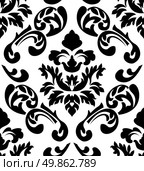 Damask seamless pattern. EPS 10 vector illustration without transparency. Стоковая иллюстрация, агентство Ingram Publishing / Фотобанк Лори