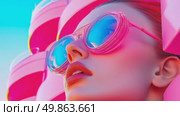 Retro Glamour: Pink Dreamscape. Стоковое AI-видео, аниматор Данила Большаков / Фотобанк Лори