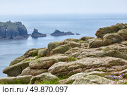 The view of Dr Syntax's Head at Land’s End. Cornwall. England. Great Britain (2009 год). Стоковое фото, фотограф Сергей Пристяжнюк (Serg Zastavkin) / Фотобанк Лори