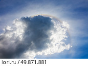 Fantastic Halo rainbow in the sky. beautyful background. Стоковое фото, агентство Ingram Publishing / Фотобанк Лори