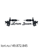 tattoo machine theme. tattoo machine art theme vector art illustration. Стоковая иллюстрация, агентство Ingram Publishing / Фотобанк Лори