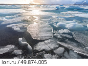 Vatnajokull Glacier Jokulsarlon lagoon Iceland. Стоковое фото, агентство Ingram Publishing / Фотобанк Лори