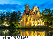 St John’s Church at the evening in Stuttgart, Germany. Стоковое фото, агентство Ingram Publishing / Фотобанк Лори