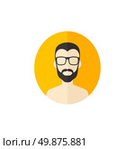 man hipster avatar user picture cartoon character vector illustration. man hipster avatar user picture cartoon character. Стоковая иллюстрация, агентство Ingram Publishing / Фотобанк Лори