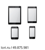 black tablet mock up vector graphic art illustration. black tablet mock up. Стоковая иллюстрация, агентство Ingram Publishing / Фотобанк Лори