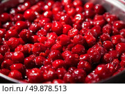 Delicious red cherry jam. close-up. Стоковое фото, агентство Ingram Publishing / Фотобанк Лори