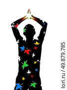 Silhouette and star. Element of design. Стоковое фото, агентство Ingram Publishing / Фотобанк Лори