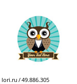 owl art theme. cool owl art theme vector graphic illustration. Стоковая иллюстрация, агентство Ingram Publishing / Фотобанк Лори