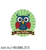 owl art theme. cool owl art theme vector graphic illustration. Стоковая иллюстрация, агентство Ingram Publishing / Фотобанк Лори