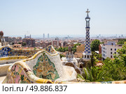 Parc Guell designed by Antoni Gaudi Barcelona, Spain. Стоковое фото, агентство Ingram Publishing / Фотобанк Лори