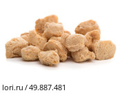 Soya chunks isolated on white background. Closeup. Стоковое фото, агентство Ingram Publishing / Фотобанк Лори