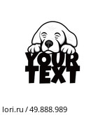 cute little puppy. cute little puppy theme vector art illustration. Стоковая иллюстрация, агентство Ingram Publishing / Фотобанк Лори