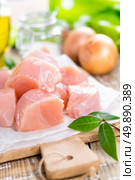 raw chicken fillet. Стоковое фото, агентство Ingram Publishing / Фотобанк Лори