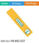 Flat design icon of  in ui colors. Vector illustration.. Flat design icon of construction level. Стоковая иллюстрация, агентство Ingram Publishing / Фотобанк Лори