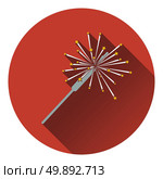 Party sparkler icon. Flat design. Vector illustration. Стоковая иллюстрация, агентство Ingram Publishing / Фотобанк Лори