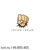 fist hand sign gesture cartoon theme. fist hand sign gesture cartoon theme vector art. Стоковая иллюстрация, агентство Ingram Publishing / Фотобанк Лори
