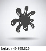 Paint blot icon on gray background, round shadow. Vector illustration. Стоковая иллюстрация, агентство Ingram Publishing / Фотобанк Лори