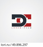 initial letter linked uppercase logo black red in white background. Стоковая иллюстрация, агентство Ingram Publishing / Фотобанк Лори