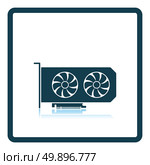 GPU icon. Shadow reflection design. Vector illustration. Стоковая иллюстрация, агентство Ingram Publishing / Фотобанк Лори