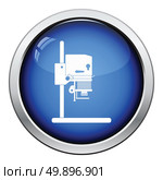 Icon of photo enlarger. Glossy button design. Vector illustration. Стоковая иллюстрация, агентство Ingram Publishing / Фотобанк Лори